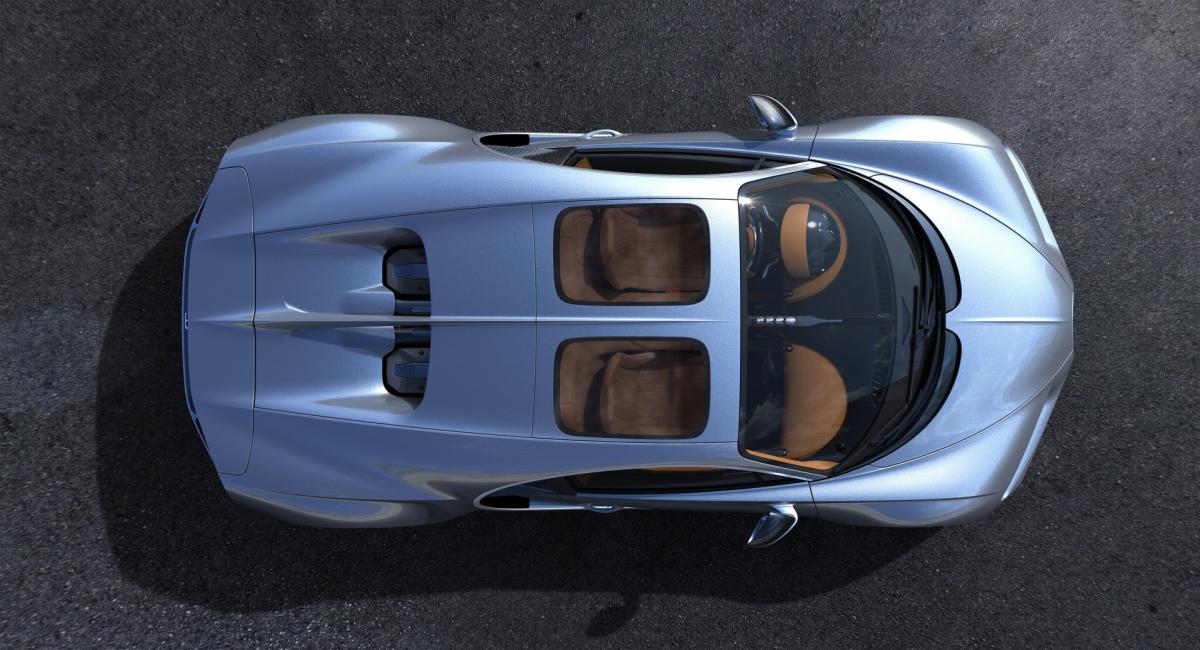 Bugatti Chiron με γυάλινη οροφή