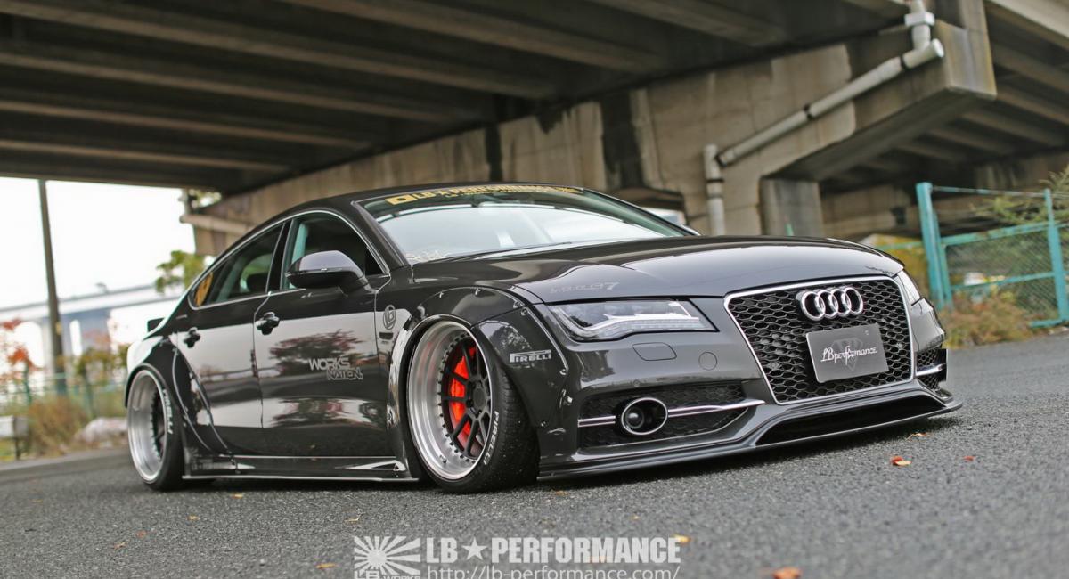 Πρησμένο Audi A7 από την Liberty Walk