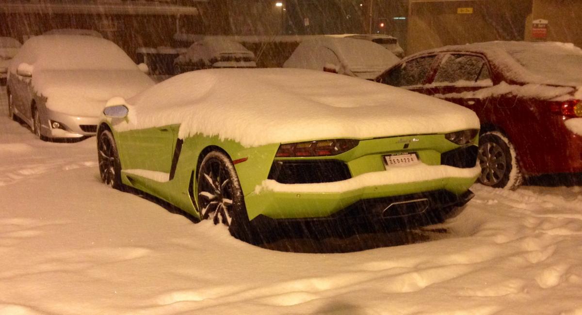 Μία Lamborghini στα... λευκά!