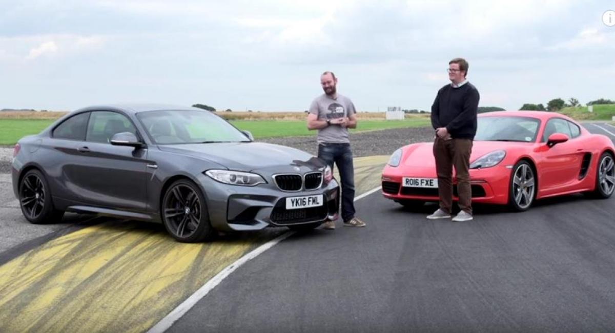 Porsche Cayman 718 S vs BMW M2 (vid)