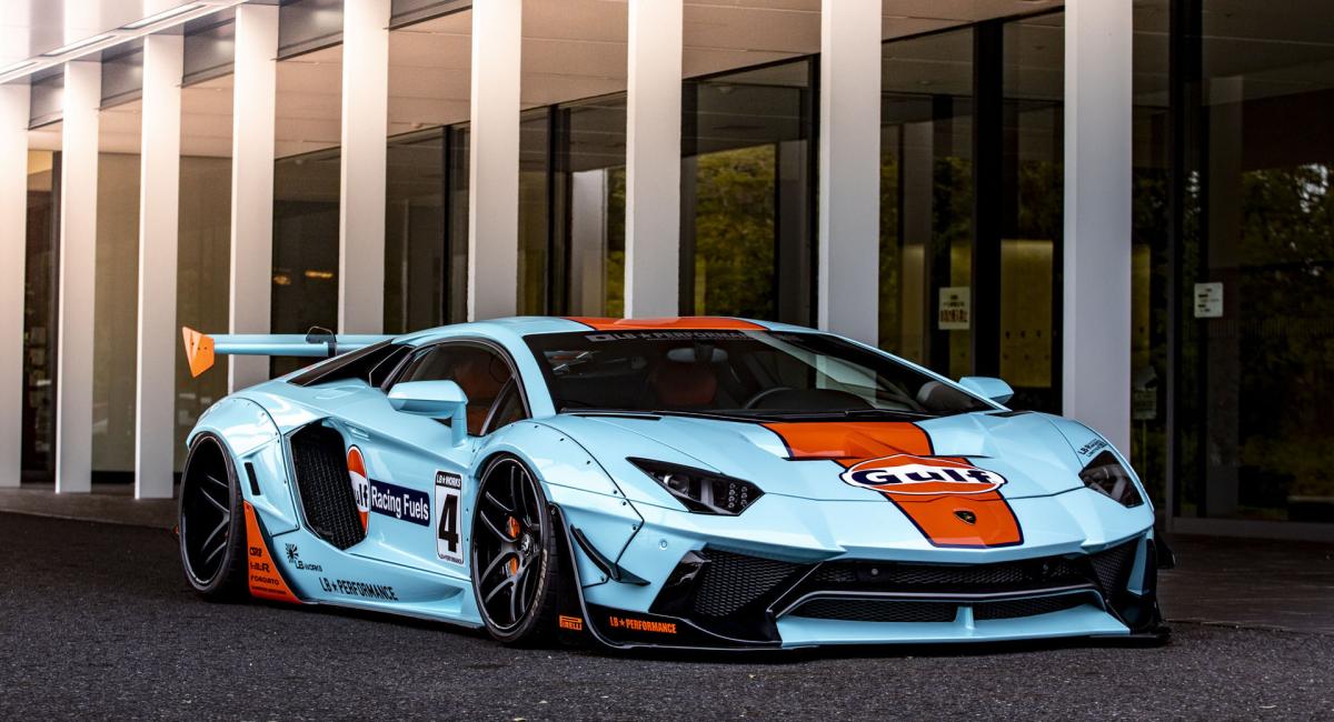 Lamborghini Aventador της Liberty Walk στα χρώματα της Gulf