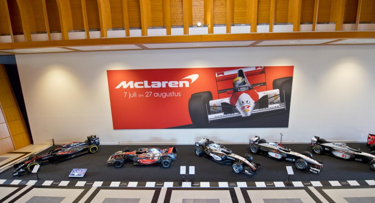 Έκθεμα σε μουσείο μονοθέσια και supercar της McLaren