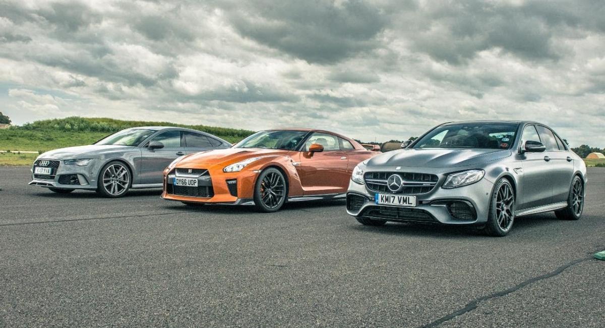 Drag Race: Mercedes-AMG E63 S vs Nissan GT-R vs Audi RS7