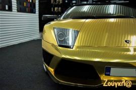 Η χρυσή Lamborghini που κυκλοφορεί στην Θεσσαλονίκη...