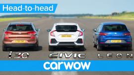 Honda Civic Turbo vs Seat Leon και Hyundai i30N [Vid]
