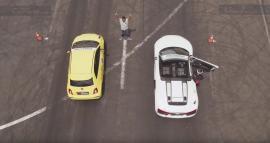 Abarth 595 Competizione vs Audi R8 V10 Spyder στην ευθεία [Vid]