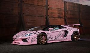 Πωλείται ροζ Lamborghini Aventador με bodykit της Liberty Walk