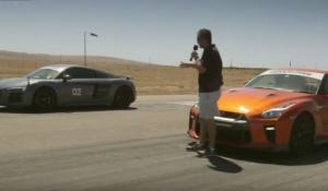 DRAG RACE: Nissan GT-R vs. Audi R8 V10 Plus