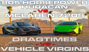McLaren 720S vs Lamborghini Huracan 805 ίππων [Vid]