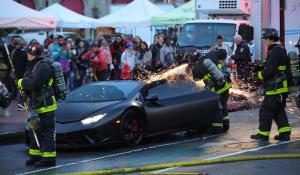 Μια Lamborghini Huracan Performante πήρε φωτιά στη Βοστώνη [Vid]
